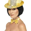 Trilby Hatt Paljetter Gull
