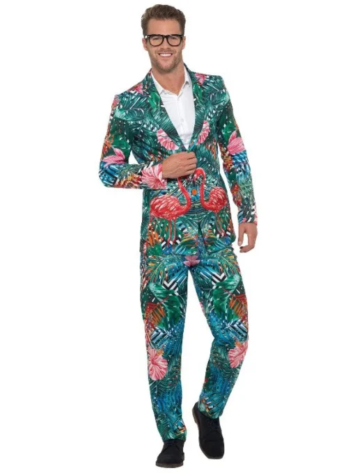 Tropisk Hawaii Flamingo Dress