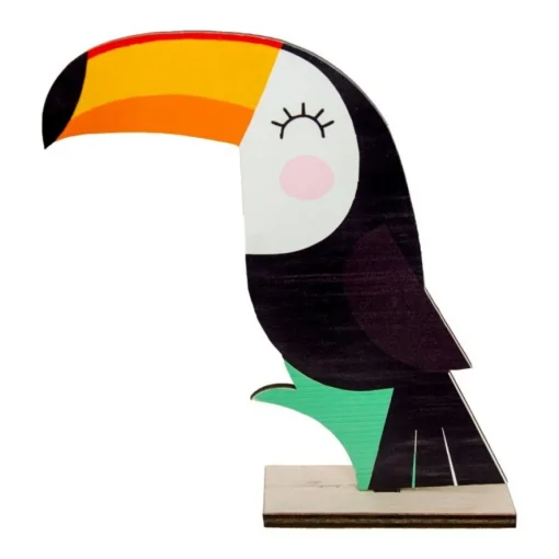 Tukan Figur Bordpynt Tre