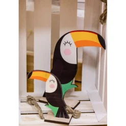 Tukan Figur Bordpynt Tre