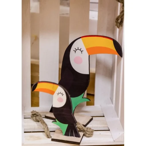 Tukan Figur Bordpynt Tre