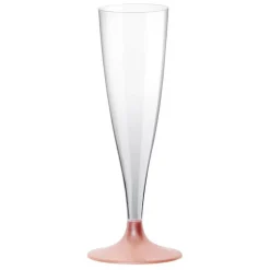 Tynne Champagneglass Gullrosa