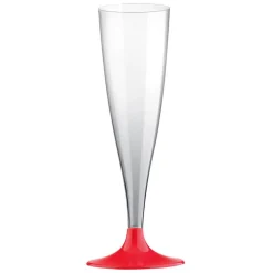 Tynne Champagneglass Rød