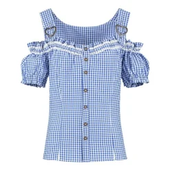 Tyrolerbluse Bodice Blå
