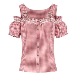 Tyrolerbluse Bodice Rød