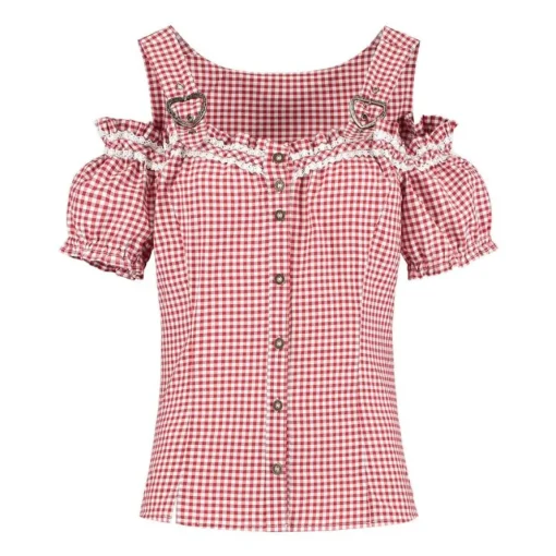 Tyrolerbluse Bodice Rød