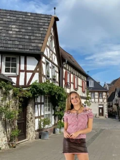 Tyrolerbluse Bodice Rød