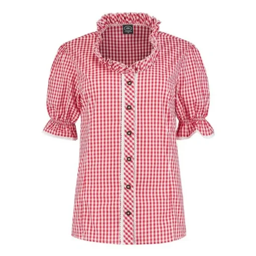 Tyrolerbluse Dame Rød