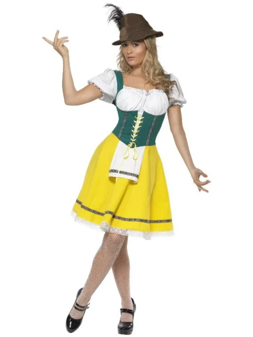 Tyrolerkjole Gul