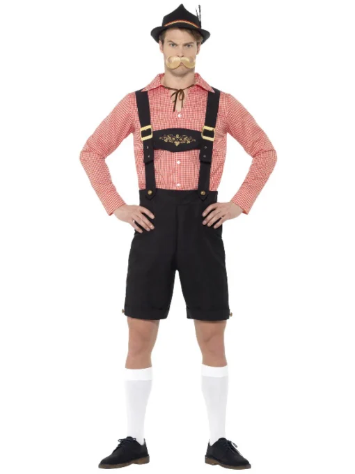 Tyrolerkostyme Klassisk Svart