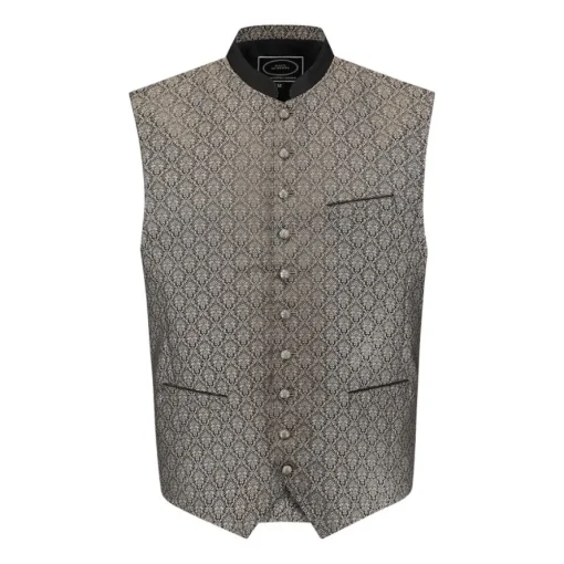 Tyrolervest Jacquard Grå