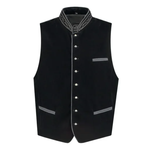 Tyrolervest Svart