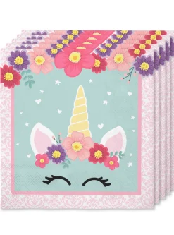 Unicorn Blomst Servietter