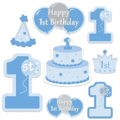 Utskjæringer 1-årsdag Blå