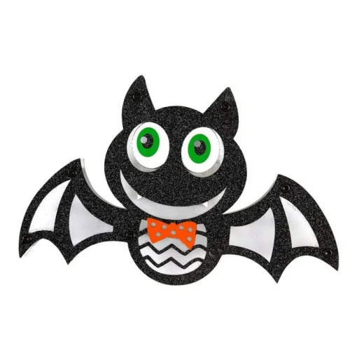 Veggpynt Halloween LED Flaggermus