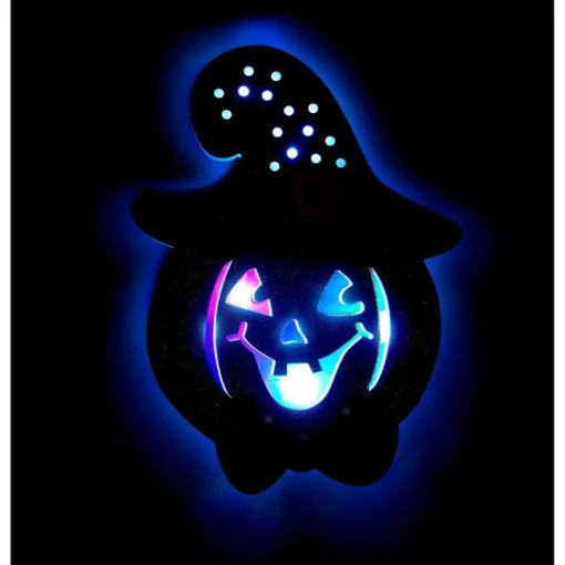 Veggpynt Halloween LED Gresskar