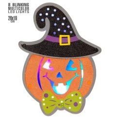 Veggpynt Halloween LED Gresskar