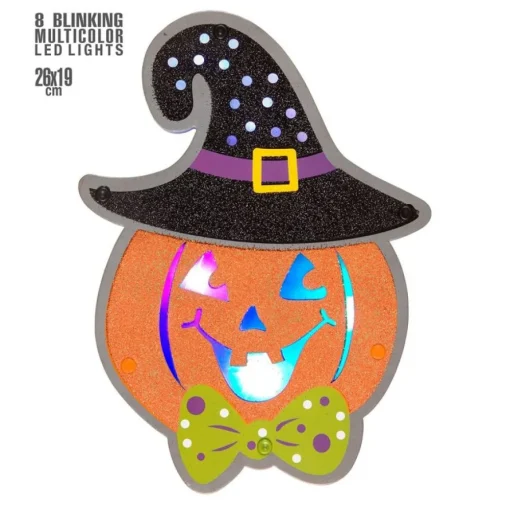 Veggpynt Halloween LED Gresskar