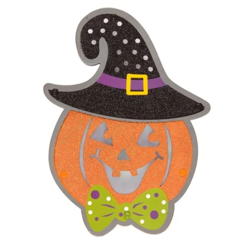 Veggpynt Halloween LED Gresskar