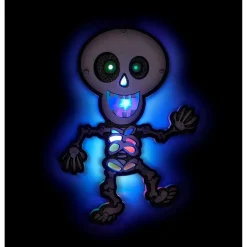 Veggpynt Halloween LED Skjelett