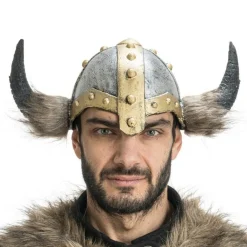 Vikinghjelm med Horn