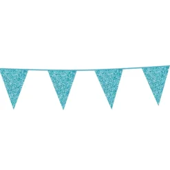 Vimpel Flaggbanner Glitter Lyseblå