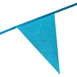 Vimpel Flaggbanner Glitter Lyseblå