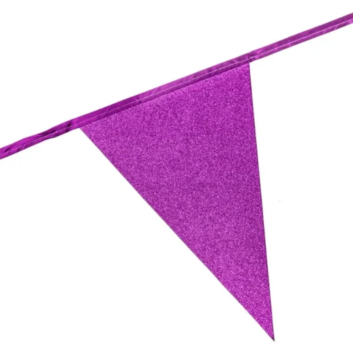 Vimpel Flaggbanner Glitter Rosa