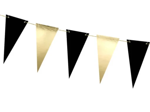 Vimpelbanner Gull og Svart