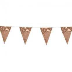 Vimpelbanner Metallisk Gullrosa