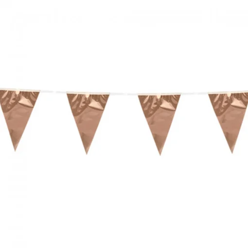 Vimpelbanner Metallisk Gullrosa