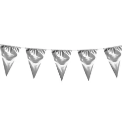 Vimpelbanner Metallisk Sølv