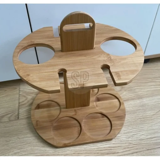 Vinflaske & Vinglass Holder
