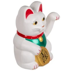 Vinkende Lykke Katt Hvit
