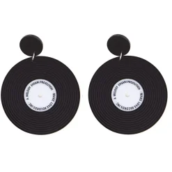 Vinylplate Øredobber Svart