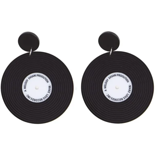 Vinylplate Øredobber Svart
