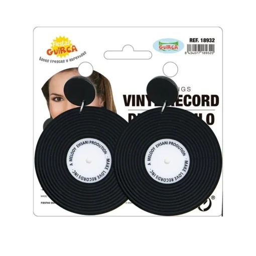 Vinylplate Øredobber Svart