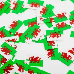 Wales Flagg Konfetti