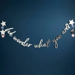 We Wonder What You Are Babyshower Girlander