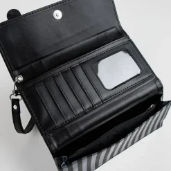 Wednesday® Stripete Lommebok Svart