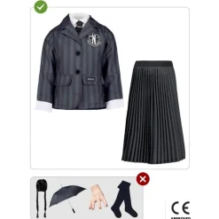 Wednesday® Uniform Barnekostyme