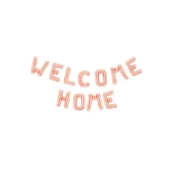 Welcome Home Folieballong Gullrosa
