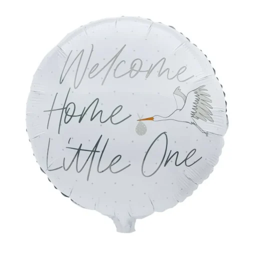 Welcome Home Little One Rund Folieballong