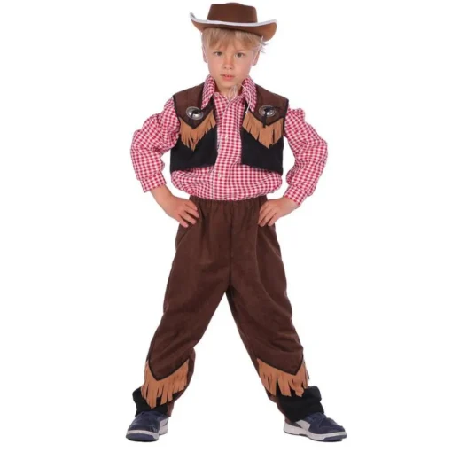 Western Cowboy Barnekostyme Brun
