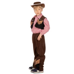 Western Cowboy Barnekostyme Brun