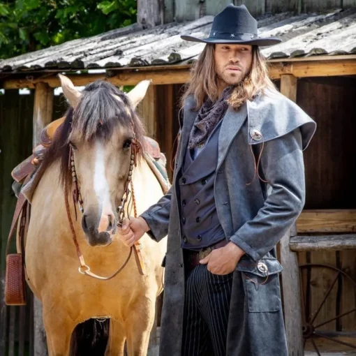 Western Cowboy Duster Frakk