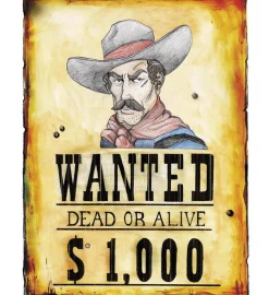 Western Wanted Plakat