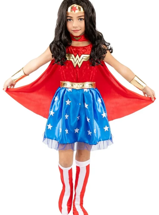 Wonder Woman® Kjole Barnekostyme
