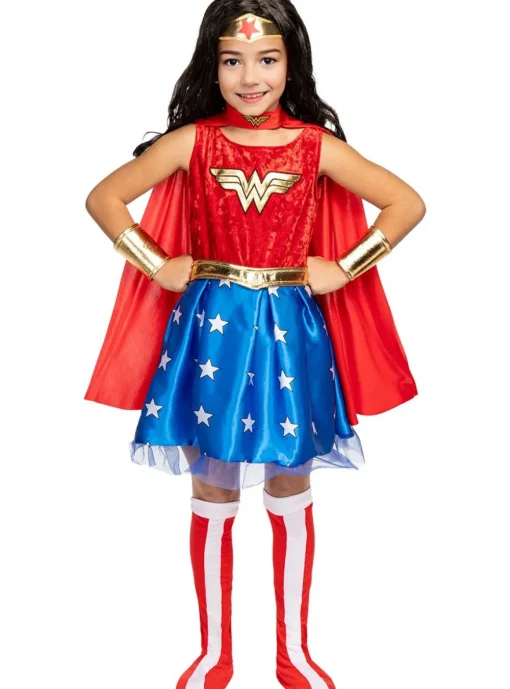 Wonder Woman® Kjole Barnekostyme