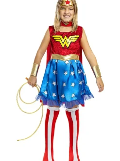 Wonder Woman® Kjole Barnekostyme